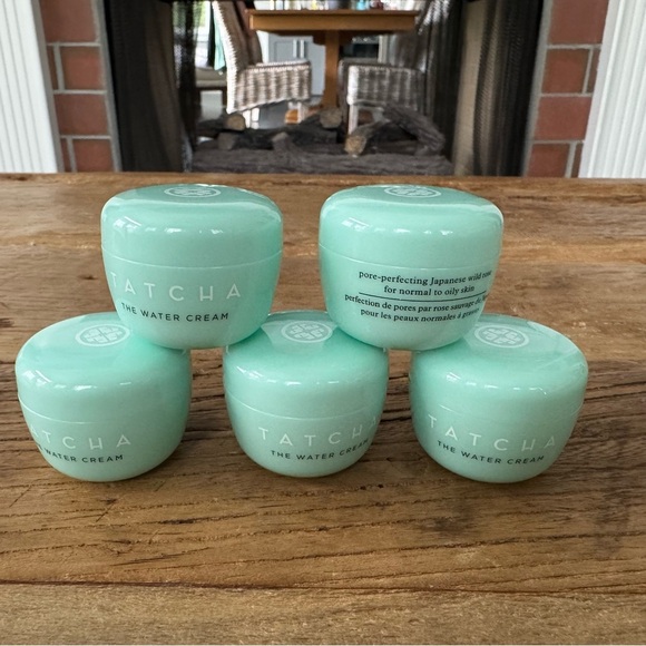 🚨BUNDLE🚨5 Tatcha The Water Cream Pore-Refining Moisturizer Travel ~ NEW! - Picture 2 of 2